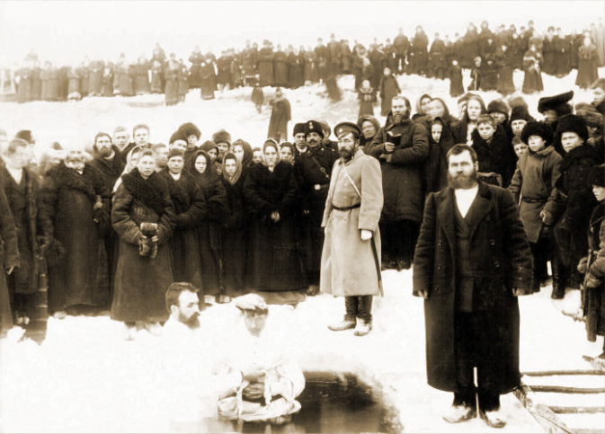 Крещение в Минусинске в 1907 г., совершенное служителями Омской общины баптистов